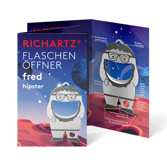 RICHARTZ® FLASCHENÖFFNER fred hipster