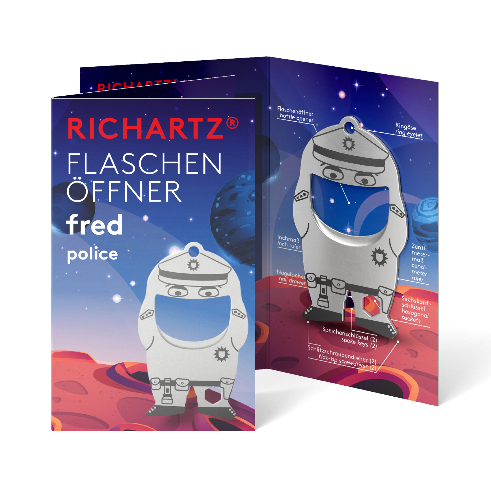 RICHARTZ® FLASCHENÖFFNER fred police