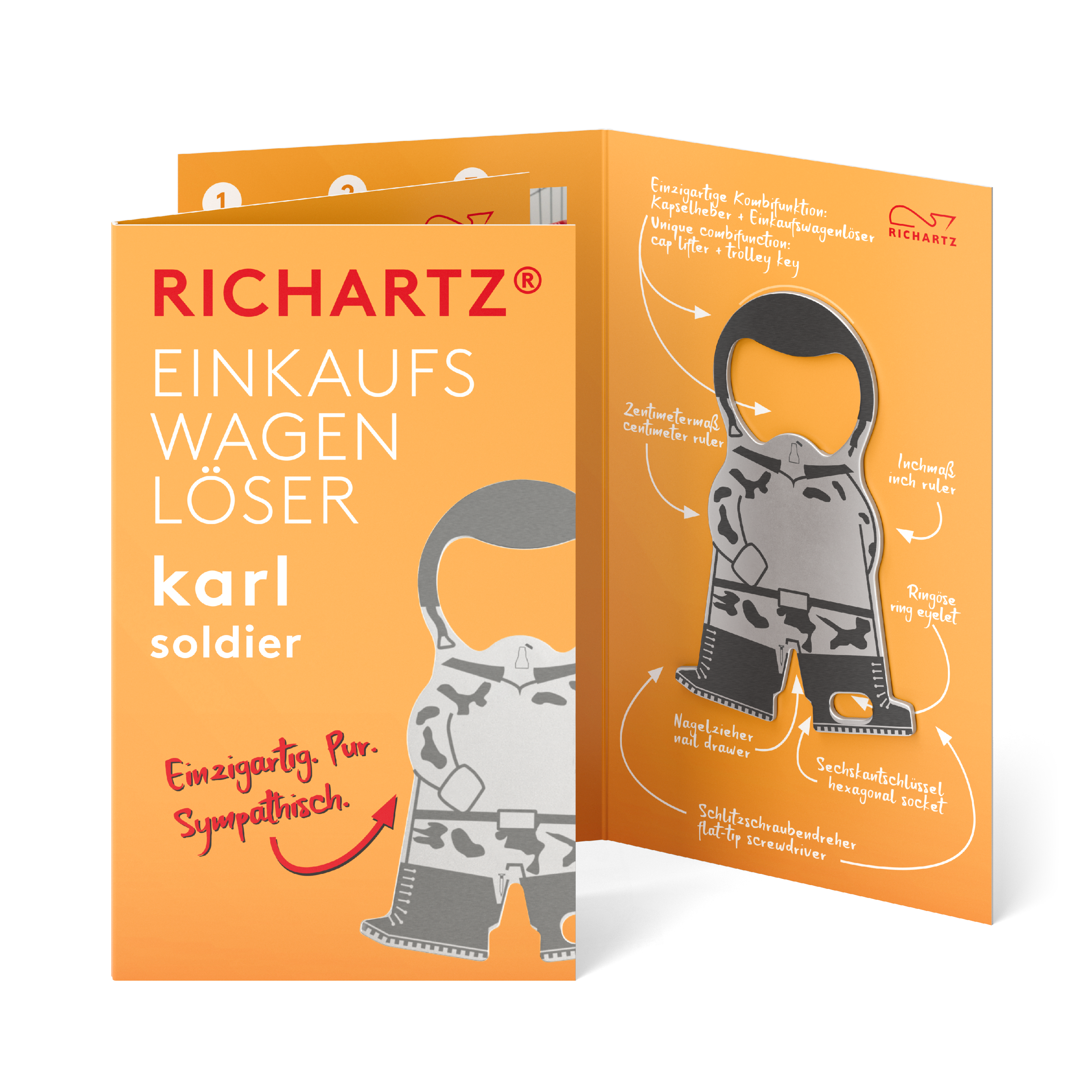 RICHARTZ® EINKAUFSWAGENLÖSER karl soldier