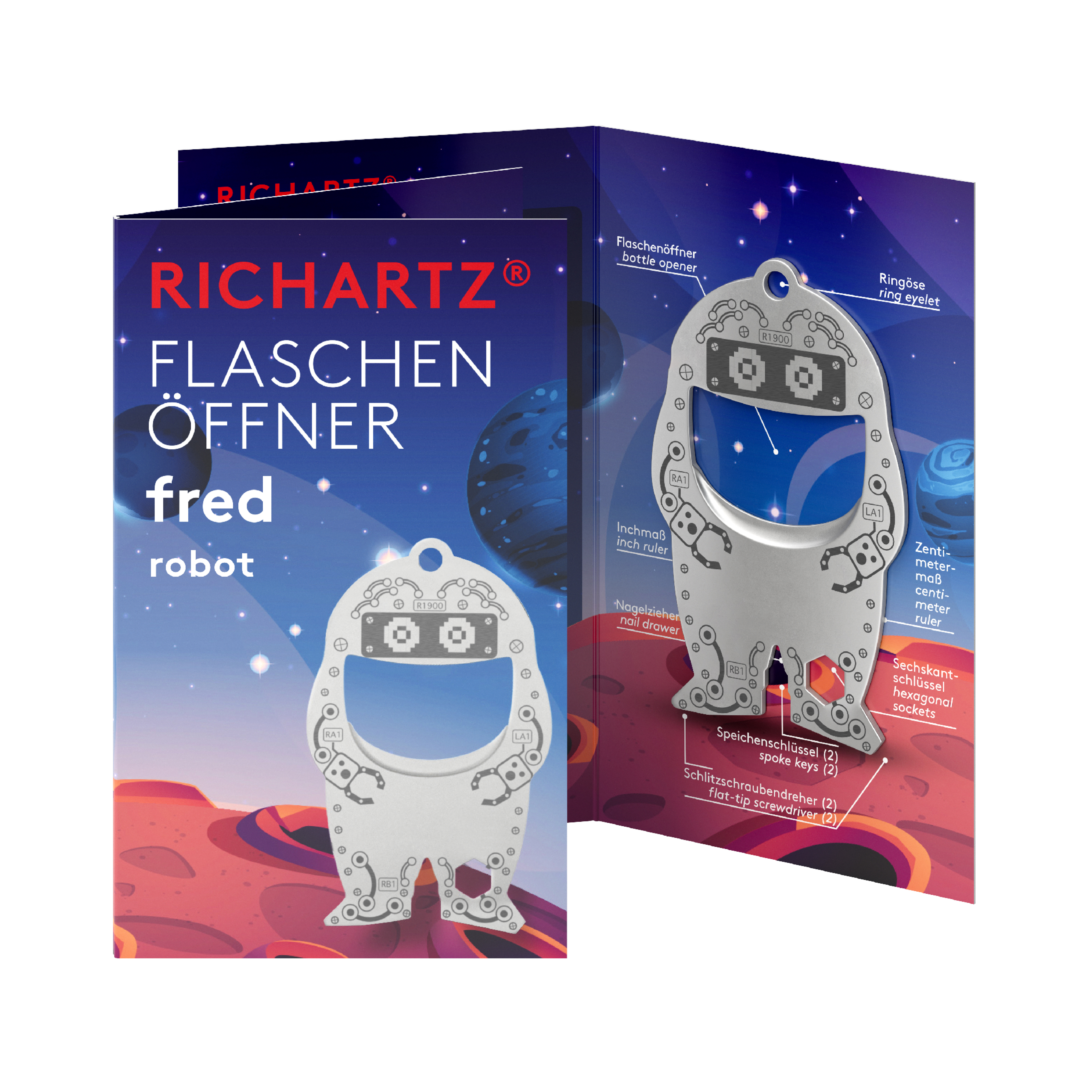 RICHARTZ® FLASCHENÖFFNER fred robot