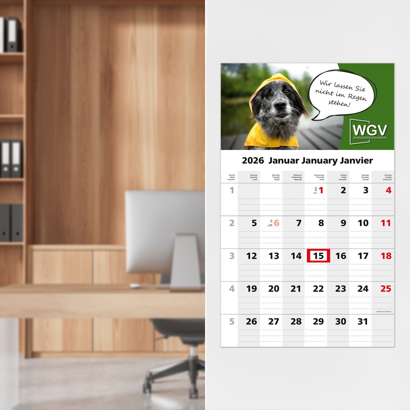 1-Monatskalender Solo 1 Bestseller (Einblatt)