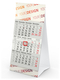 Tischkalender Mini 3 RECYCLING Karton-Dachaufsteller