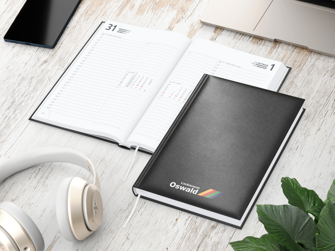 Buchkalender Image Bestseller inkl. Siebdruck-Digital