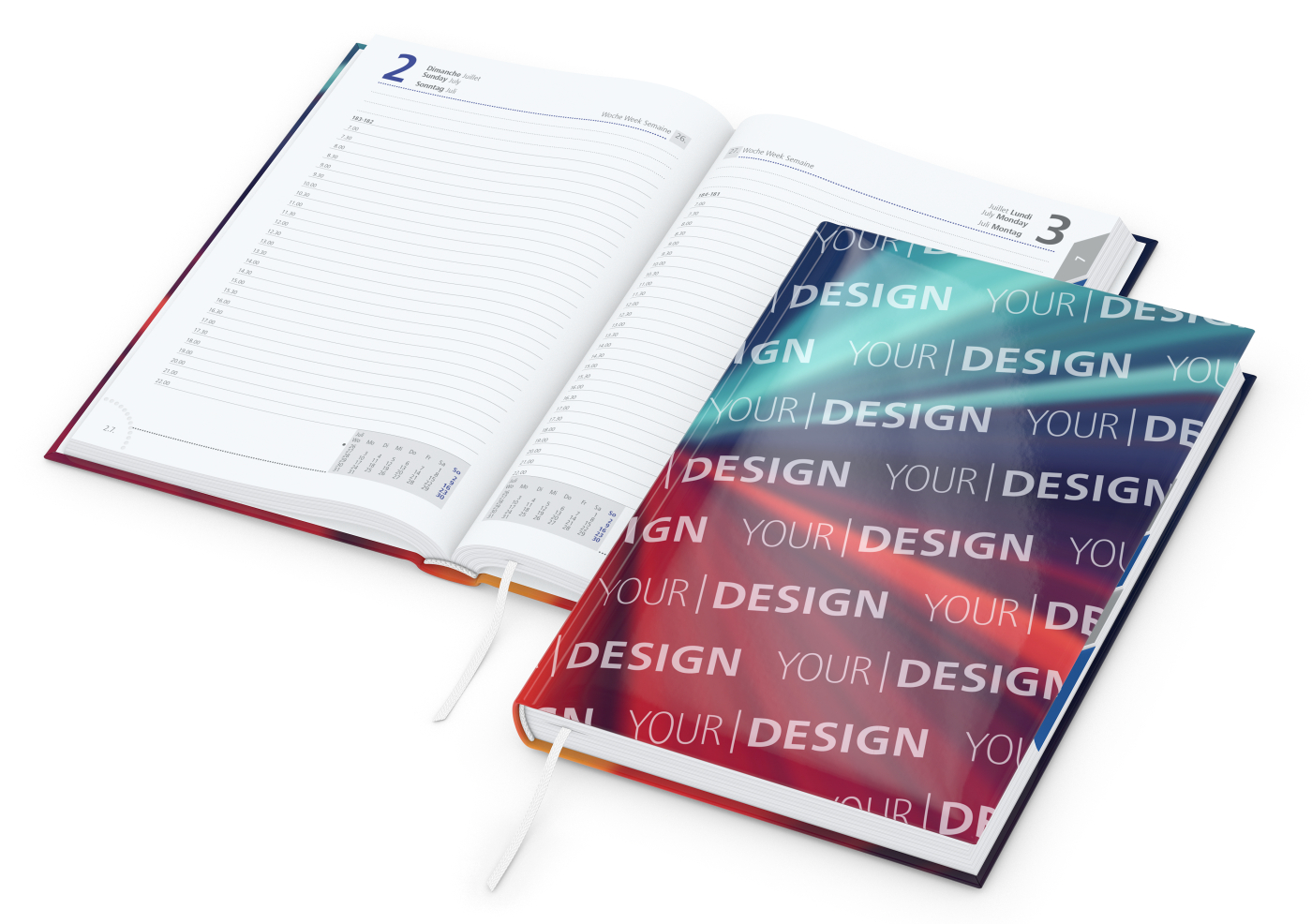 Buchkalender Manager Register Bestseller inkl. 4C-Druck