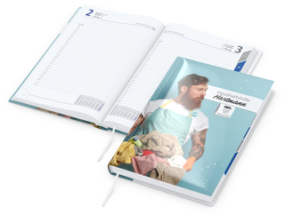 Tageskalender Manager Monatsregister Mo.–So. je 1 Seite Papier-Hardcover