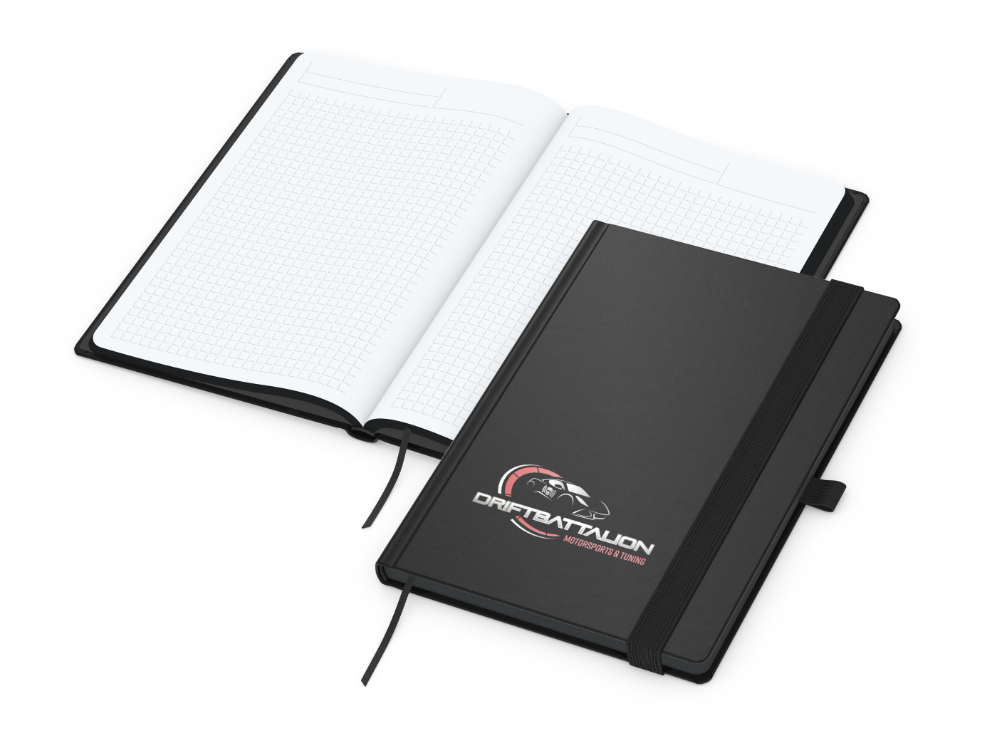 Notizbuch Hardcover Black-Book RECYCLING Ausstattung schwarz A5