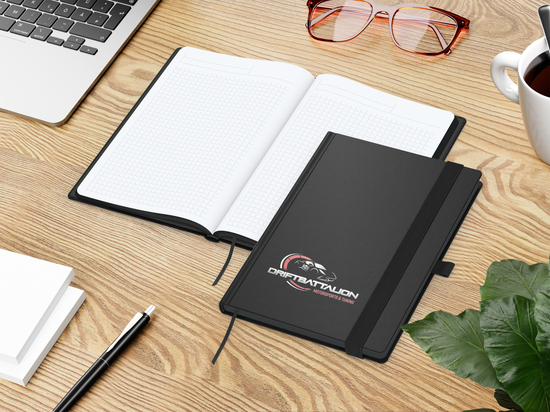 Notizbuch Hardcover Black-Book RECYCLING Ausstattung schwarz A5
