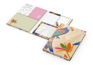Haftnotiz-Set Monaco 2 Haftnotizblöcke mittelgroß 4 Haftnotizblöcke klein