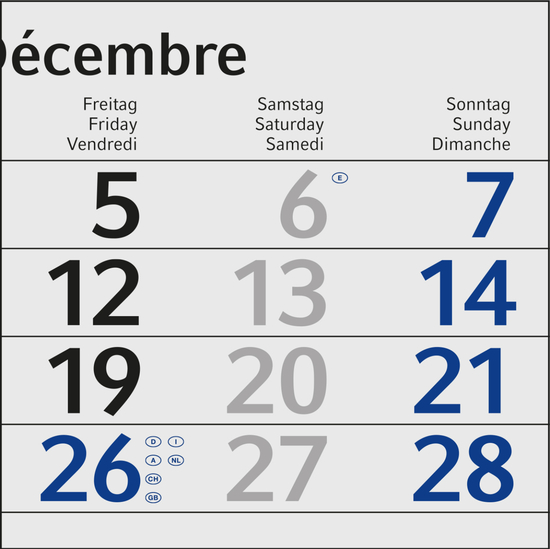 4-Monatskalender Einblatt Budget 4 RECYCLING Schrift modern
