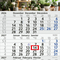 3-Monatskalender Einblatt Budget 3 RECYCLING Schrift modern