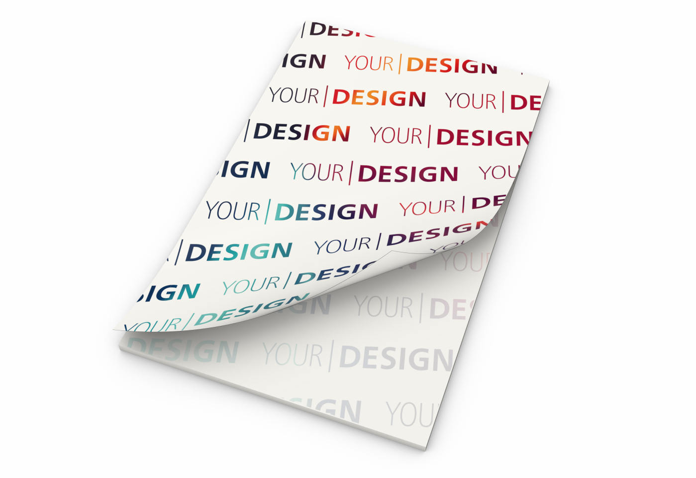 Schreibblock Cover RECYCLING Seiten/Deckblatt individuell gestaltbar