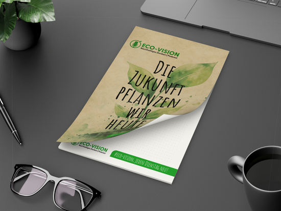 Schreibblock Cover RECYCLING Seiten/Deckblatt individuell gestaltbar