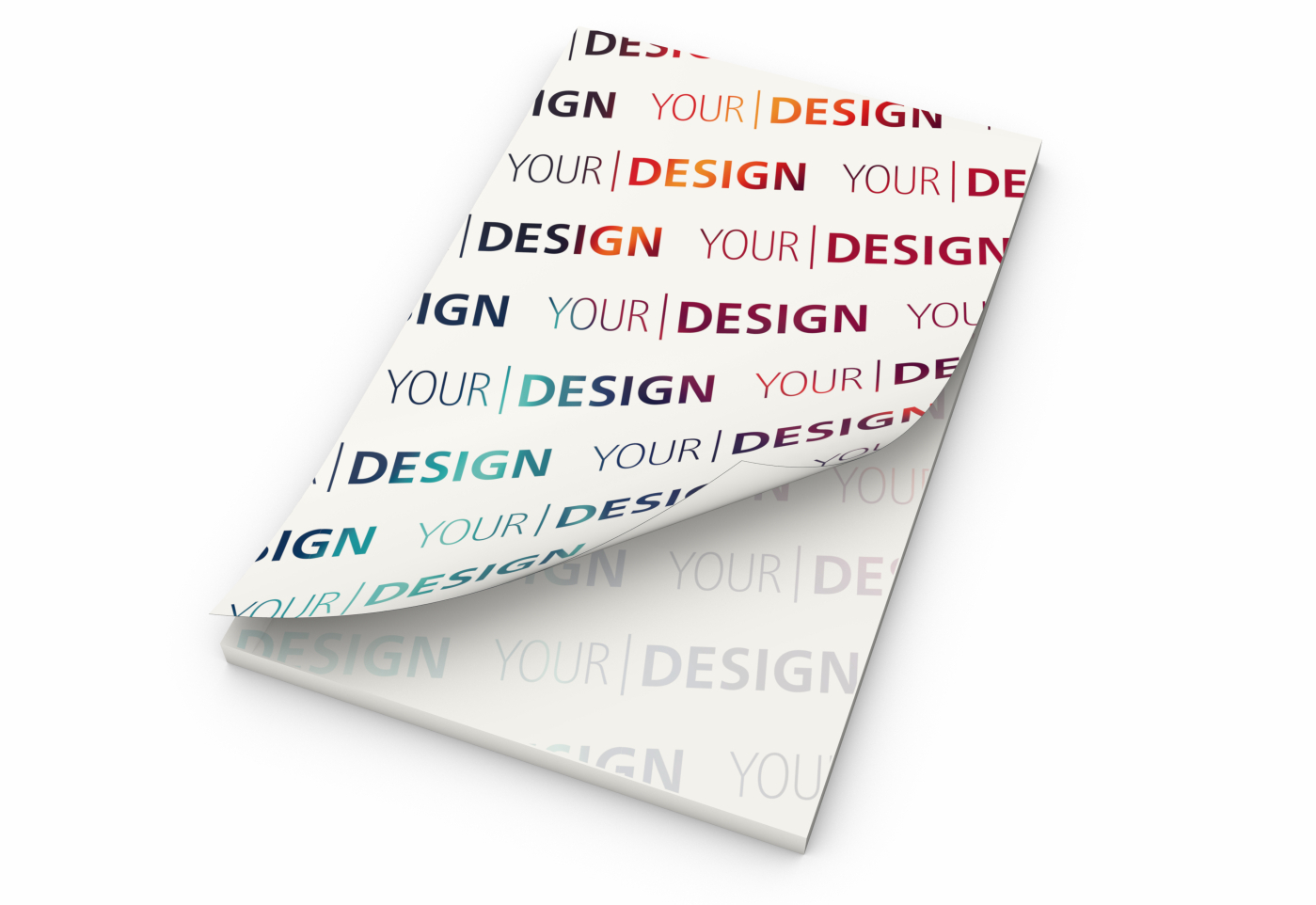 Schreibblock Cover RECYCLING Seiten/Deckblatt individuell gestaltbar