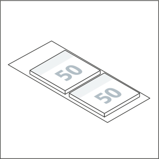 Haftnotiz-Karte Note-Card 2 Haftnotizblöcke 72 × 72 mm Trägerkarte