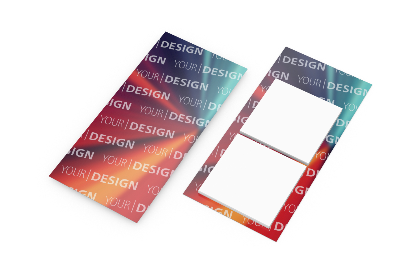 Haftnotiz-Karte Note-Card 2 Haftnotizblöcke 72 × 72 mm Trägerkarte
