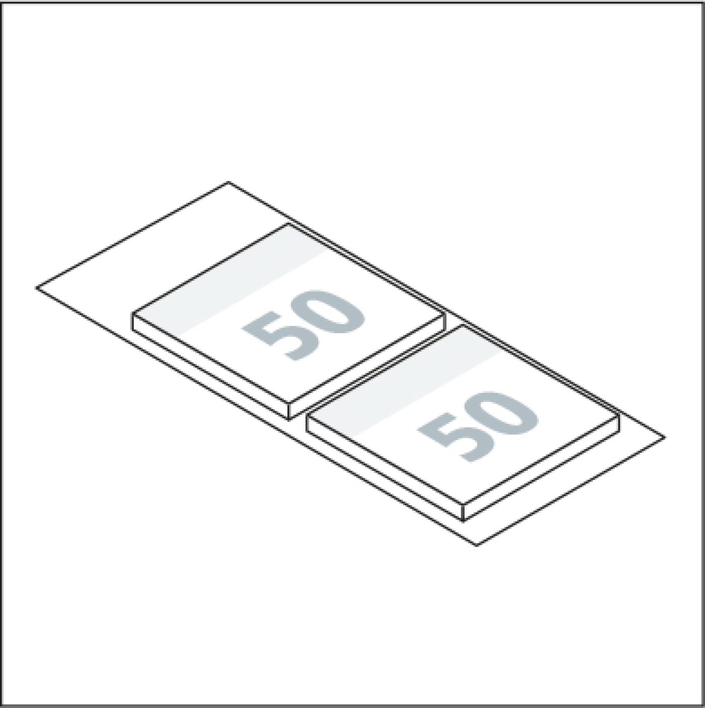 Haftnotiz-Karte Note-Card 2 Haftnotizblöcke 72 × 72 mm Trägerkarte