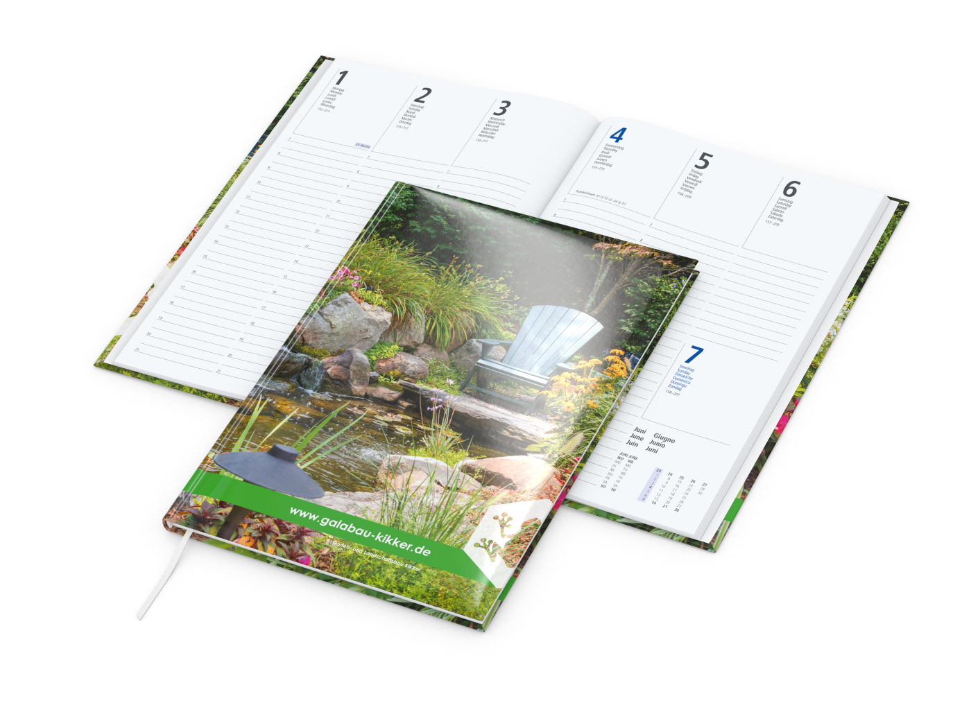 Wochenkalender Media 175 × 245 mm Papier-Hardcover
