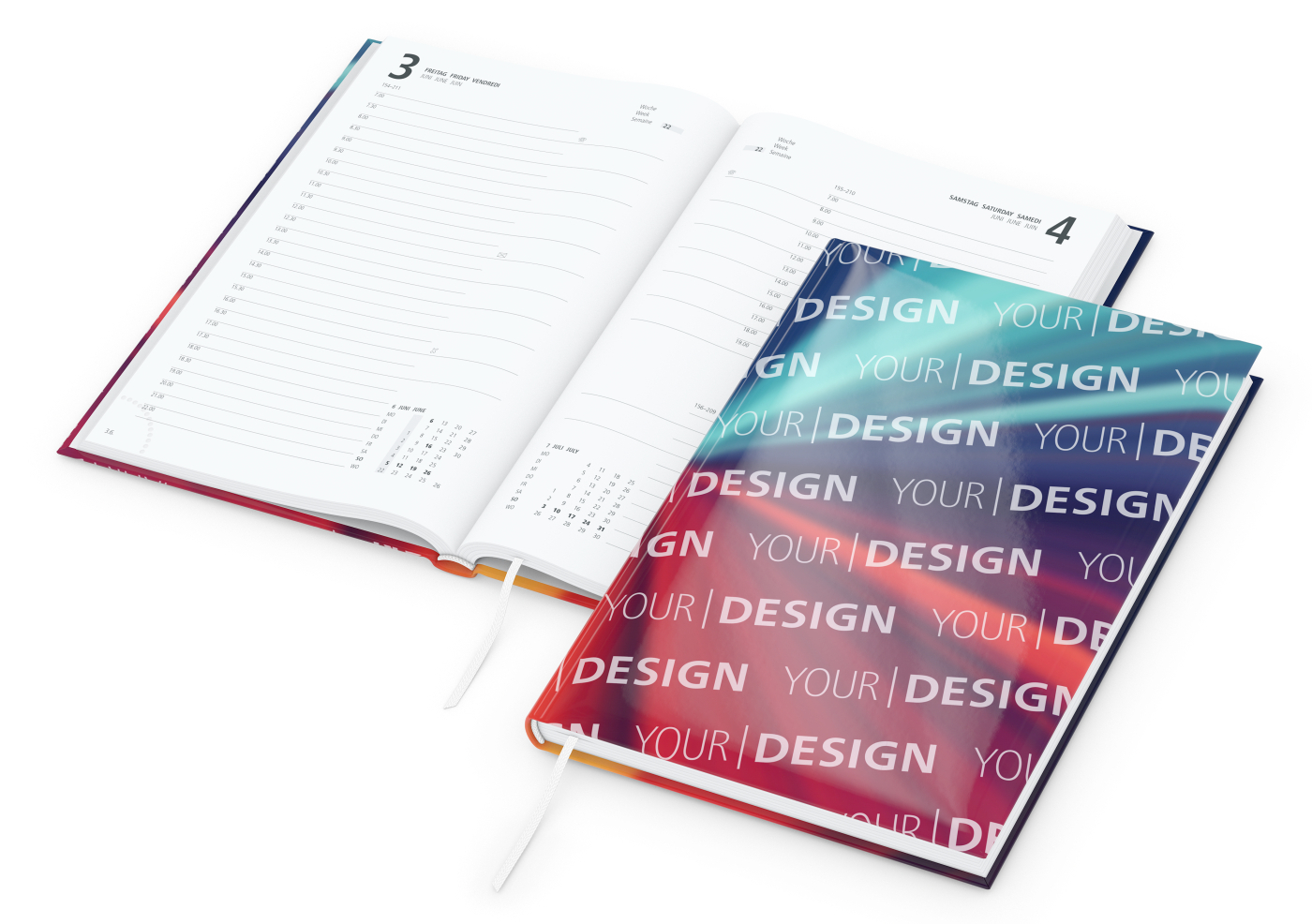 Tageskalender Basic Mo.–Fr. je 1 Seite 320 Seiten Papier-Hardcover