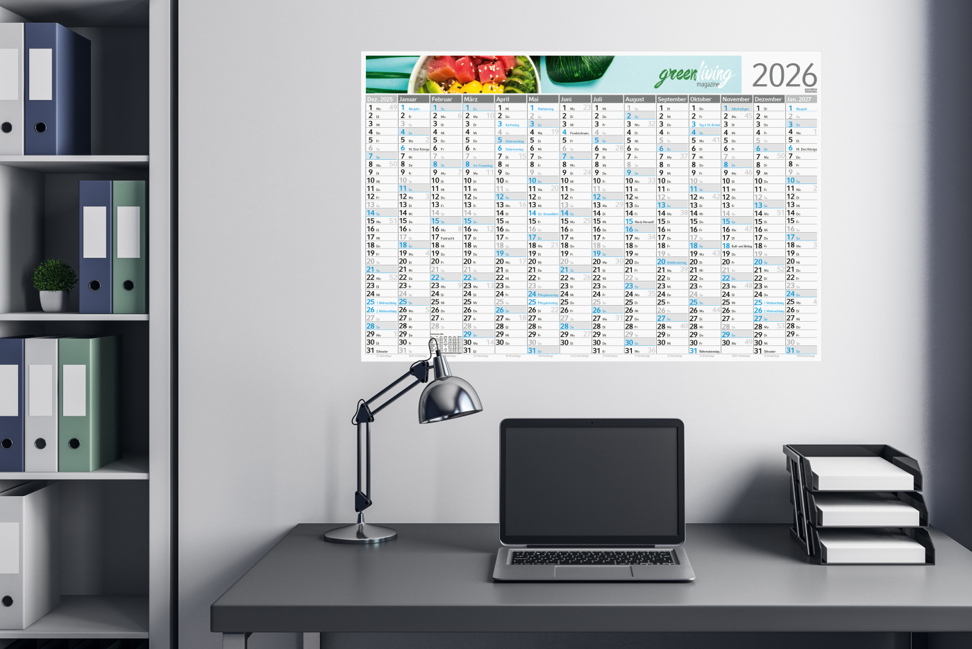 Wandplaner Horizont Recycling