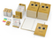 Spar-Set Eco RECYCLING 350 Tischkalender Notizbücher Haftnotiz-Sets