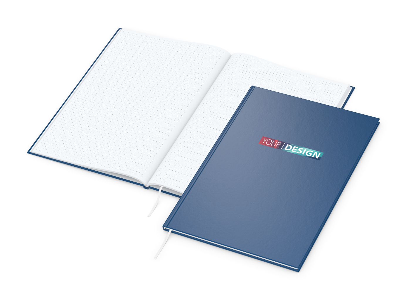 Notizbuch Memo-Book Umfang klein Hardcover matt-farbig