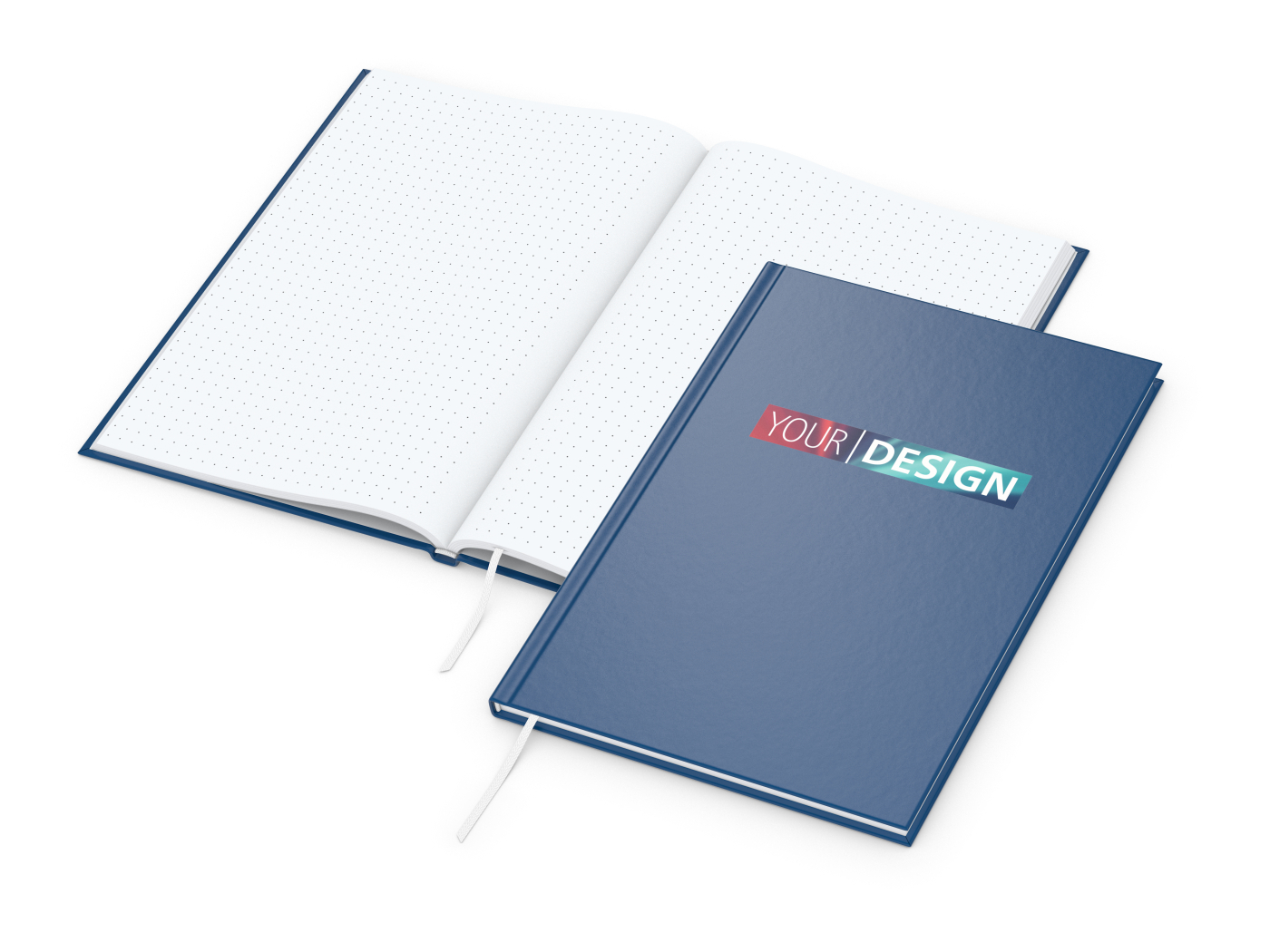 Notizbuch Memo-Book Umfang klein Hardcover matt-farbig