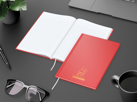 Notizbuch Memo-Book Umfang klein Hardcover matt-farbig