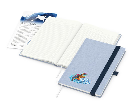 Notizbuch Ocean-Book RECYCLING rPET-Hardcover farbig A5
