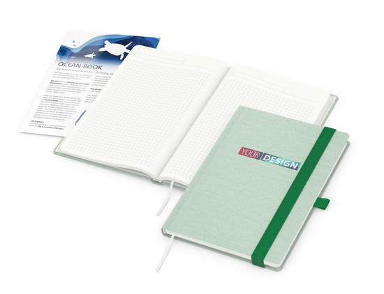 Notizbuch Ocean-Book RECYCLING rPET-Hardcover farbig A5