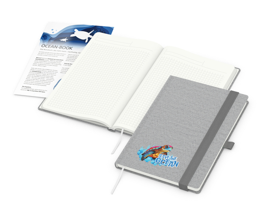 Notizbuch Ocean-Book RECYCLING rPET-Hardcover farbig A5