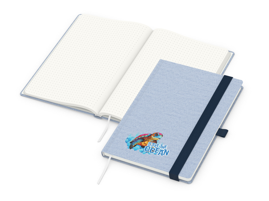 Notizbuch Ocean-Book RECYCLING rPET-Hardcover farbig A5