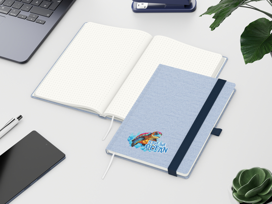 Notizbuch Ocean-Book RECYCLING rPET-Hardcover farbig A5