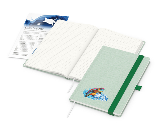 Notizbuch Ocean-Book RECYCLING rPET-Hardcover farbig A5