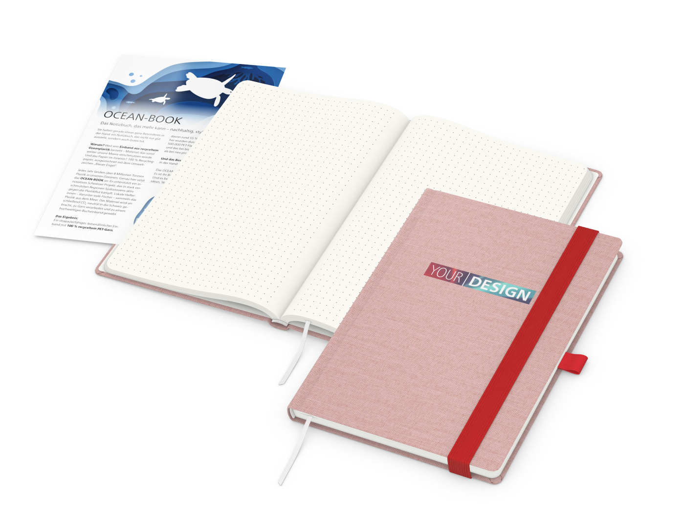 Notizbuch Ocean-Book RECYCLING rPET-Hardcover farbig A5