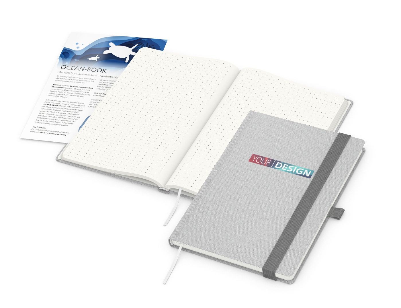 Notizbuch Ocean-Book RECYCLING rPET-Hardcover farbig A5
