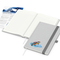 Notizbuch Ocean-Book RECYCLING rPET-Hardcover farbig A5, Lineatur Winkelkaro, Material-Infoblatt ja