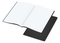 Notizbuch Tablet-Book Farbschnitt Naturkarton-Softcover schwarz