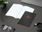 Notizbuch Tablet-Book Farbschnitt Naturkarton-Softcover schwarz