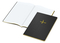 Notizbuch Tablet-Book Farbschnitt Naturkarton-Softcover schwarz
