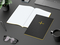 Notizbuch Tablet-Book Farbschnitt Naturkarton-Softcover schwarz