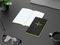 Notizbuch Tablet-Book Farbschnitt Naturkarton-Softcover schwarz