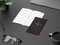 Notizbuch Tablet-Book Farbschnitt Naturkarton-Softcover schwarz