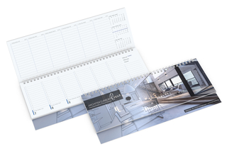 Tisch-Querkalender Compact EXPRESS 1 Woche = 2 Seiten 8–20 Uhr