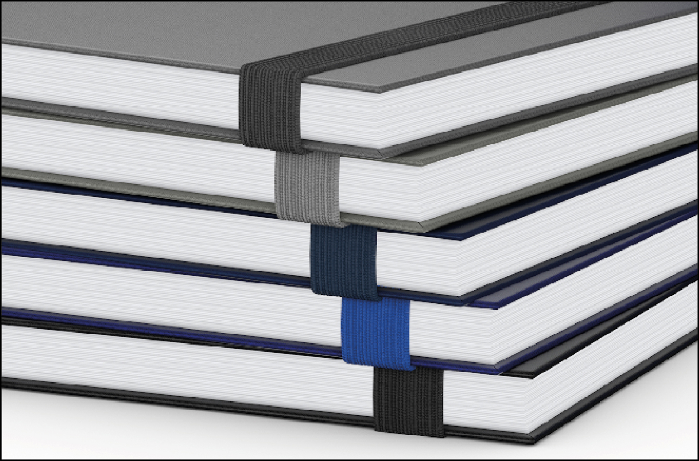 Notizbuch Visco-Book Buchleinen-Hardcover farbig A5