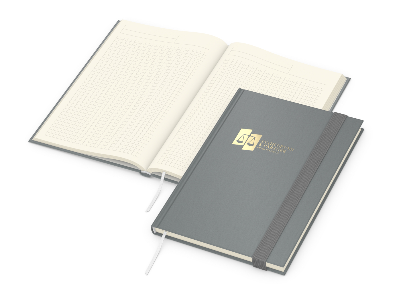 Notizbuch Visco-Book Buchleinen-Hardcover farbig A5