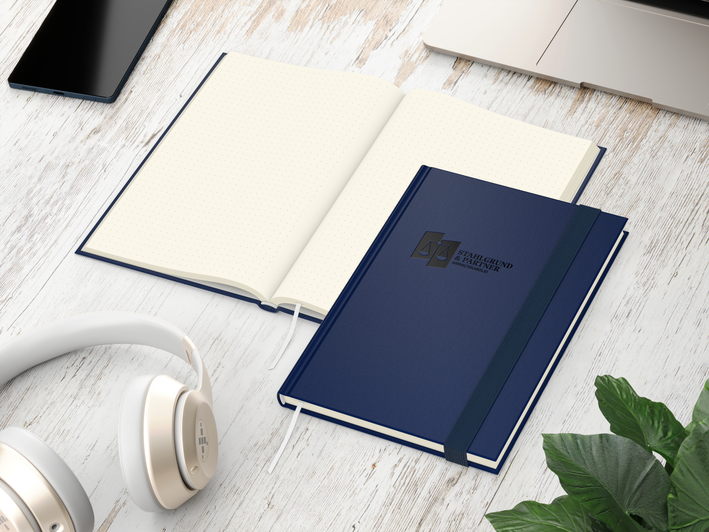 Notizbuch Visco-Book Buchleinen-Hardcover farbig A5