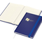 Notizbuch Visco-Book Buchleinen-Hardcover farbig A5, Papierfarbe/Lineatur Cremefarben/Winkelkaro, Goldprägung inkl.