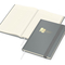 Notizbuch Visco-Book Buchleinen-Hardcover farbig A5, Papierfarbe/Lineatur Cremefarben/Winkelkaro, Goldprägung inkl.