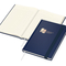 Notizbuch Visco-Book Buchleinen-Hardcover farbig A5, Papierfarbe/Lineatur Cremefarben/Winkelkaro, Kupferprägung inkl.