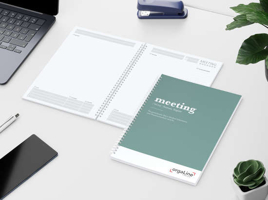 Notizbuch Spiralbindung orgaLine Meeting Notizen Prioritäten To-dos